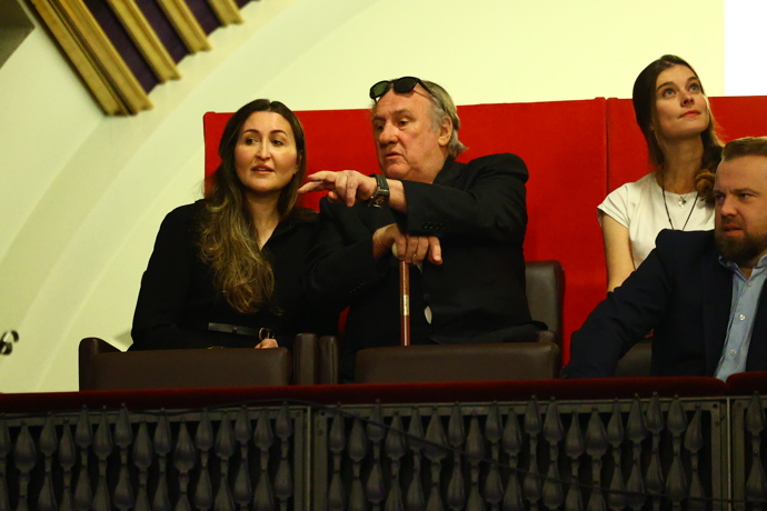 Gérard Depardieu dorazil na veřejnou oslavu Jiřiny Bohdalové.