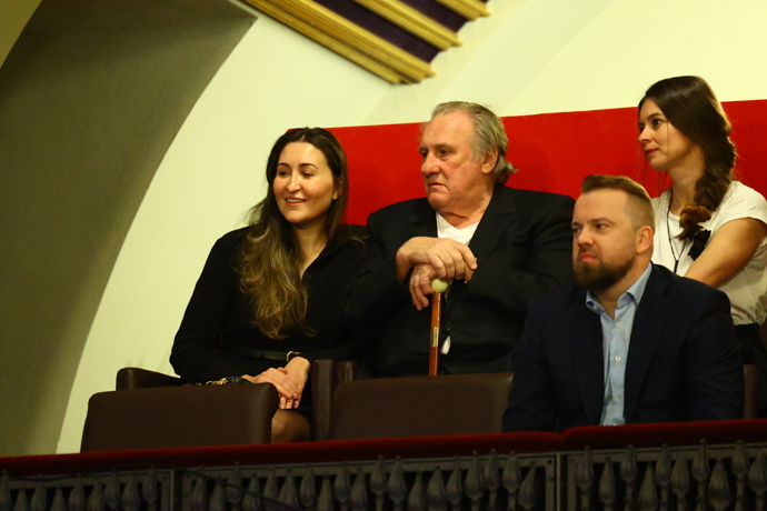 Gérard Depardieu dorazil na veřejnou oslavu Jiřiny Bohdalové.