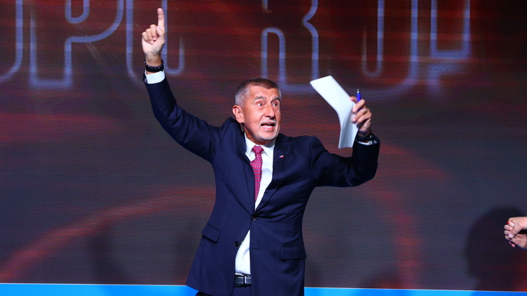 Andrej Babiš měl skvělou náladu.