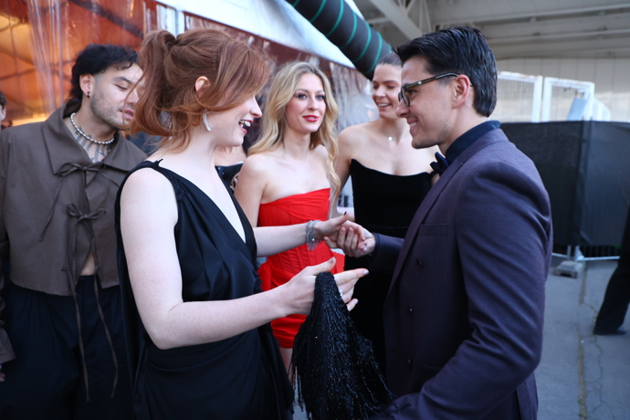 Natálie Halouzková se pozdravila s Jakubem Kotkem.