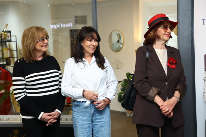 Dámy vypadaly na křtu nových produktů spokojeně. 