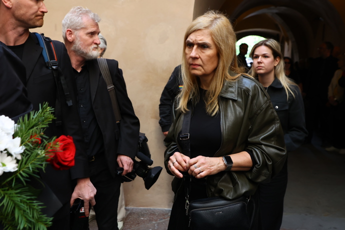 Pohřeb Jana Potměšila.