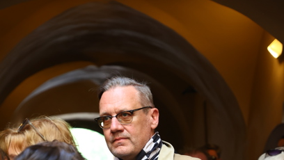 FOTO: David Matásek dorazil na pohřeb Jana Potměšila.