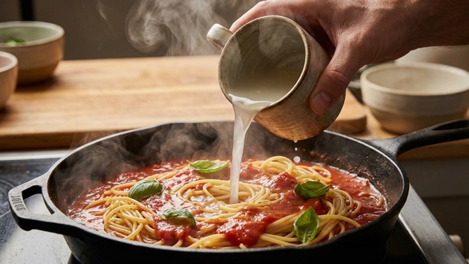 Voda z těstovin do omáčky: Proč ji Italové nikdy nevylévají?