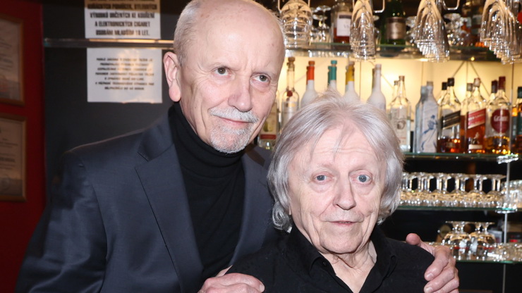 Václav Neckář s bratrem Janem.