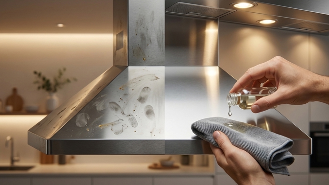 Vaše digestoř už nebude lapačem otisků prstů: Tato kapka vytvoří neviditelný film, po kterém veškerá mastnota prostě sklouzne