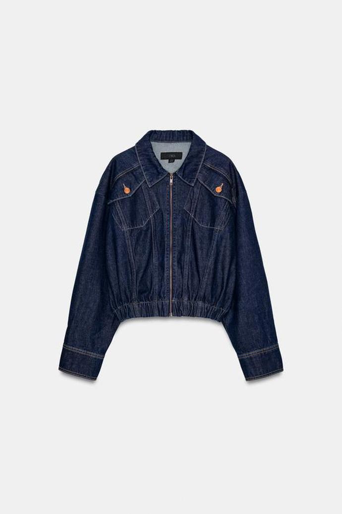 Džínová bunda bomber, Zara, 1199 Kč