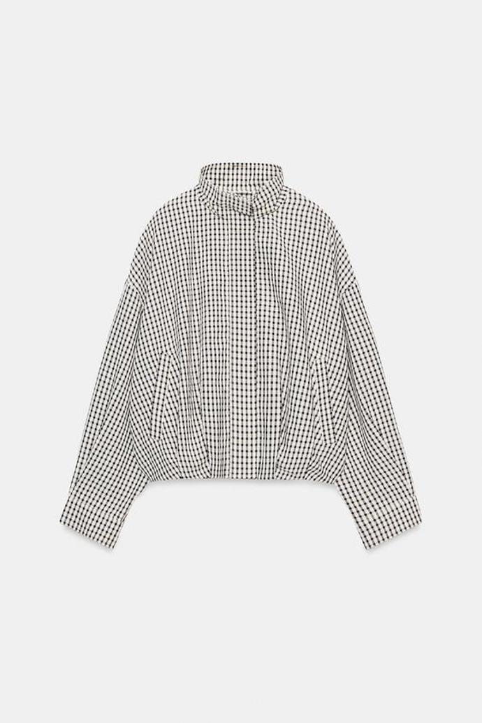 Kostkovaná bunda bomber, Zara, 849 Kč