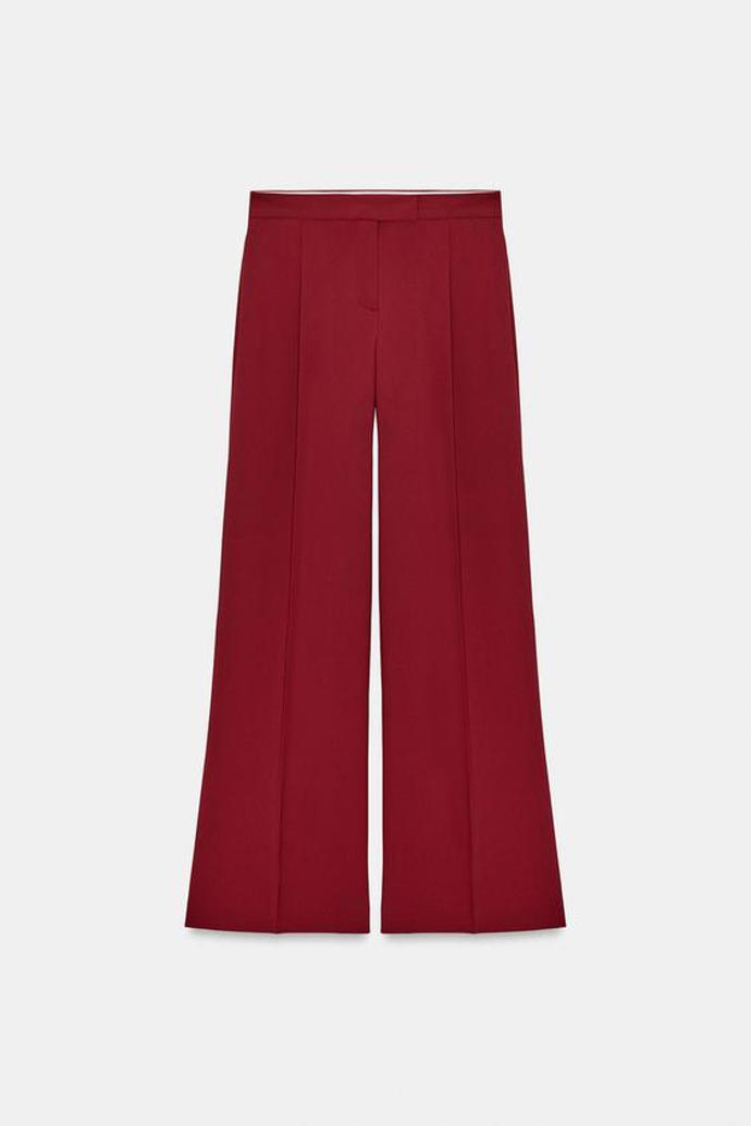 Široké kalhoty se záševky, Zara, 849 Kč