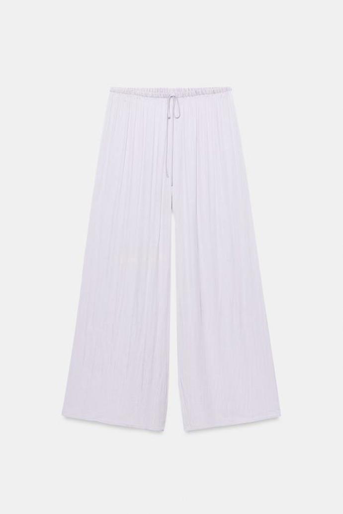 Splývavé kalhoty palazzo, Zara, 649 Kč