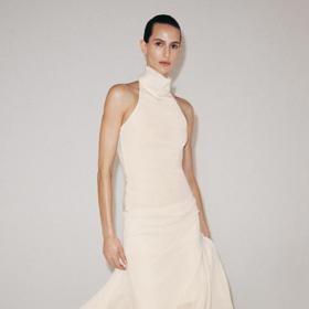 Top halter a asymetrická sukně, Zara, top 549 Kč, sukně 649 Kč