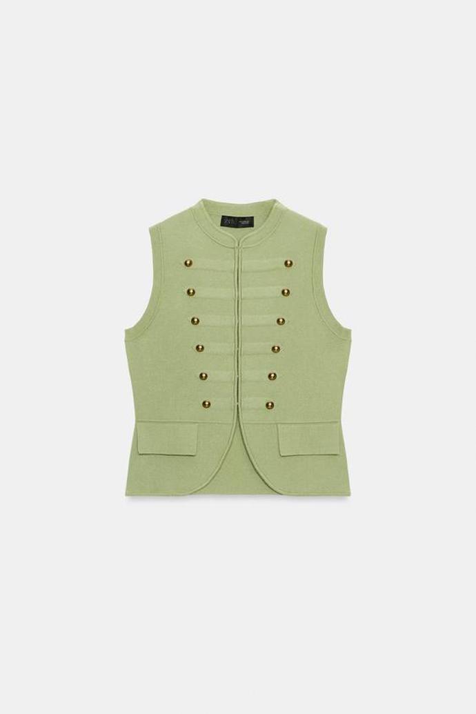 Úpletová vesta, Zara, 799 Kč