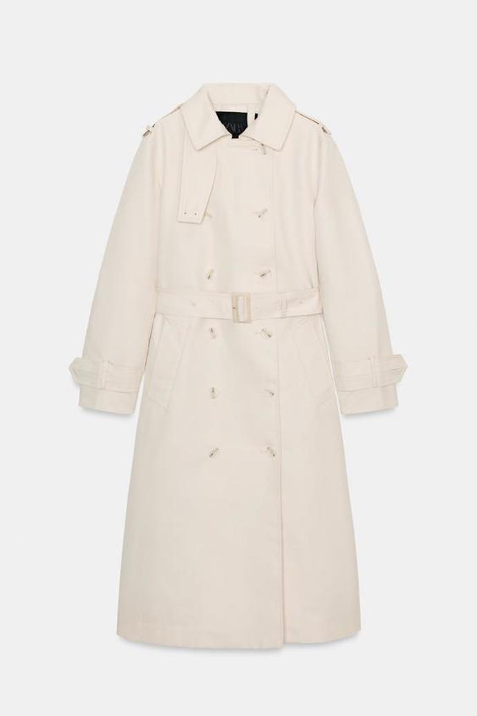 Trenčkot s pásem, Zara, 2299 Kč