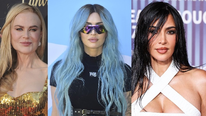 Nicole Kidman, Megan Fox a Kim Kardashian
