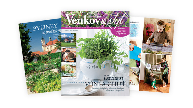 Venkov&styl speciál bylinky a cestování je právě na na stáncích!