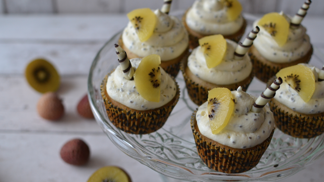 Cupcaky s citronovým tvarohem a chia semínky