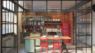 Průmyslový loft v Budapešti