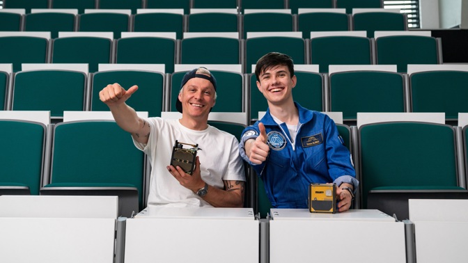 Projekt Lasar, který se zabývá vesmírným odpadem, podporuje jako patron Maxim Habanec.
