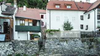 Fantasticky opravený domek v Českém Krumlově. 
