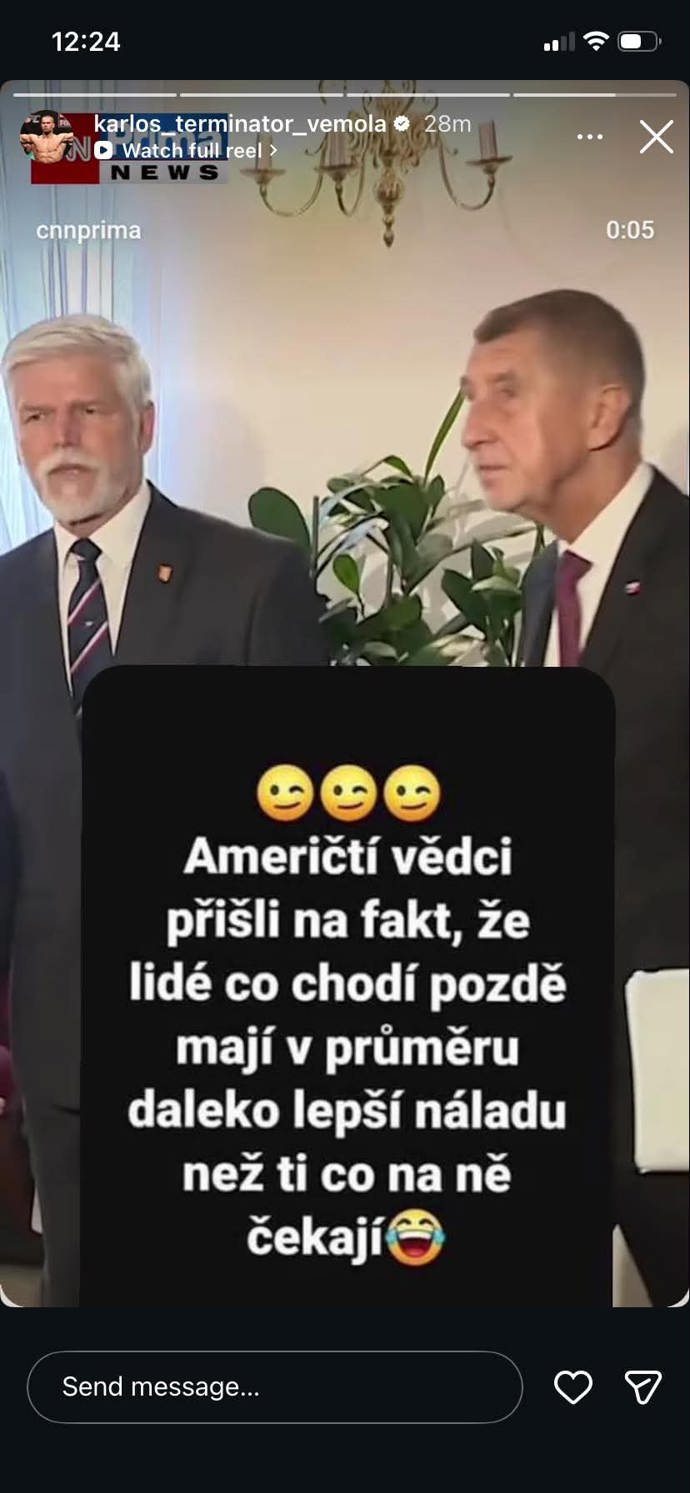 Karlos Vémola si rýpnul do Petra Pavla.
