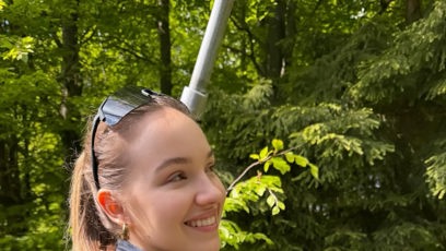 FOTO: Kateřina Ujfaluši si užívala ve Špindlu.