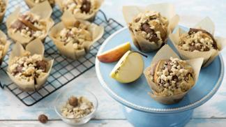 Recept: Muffiny s jablky a lískovými oříšky