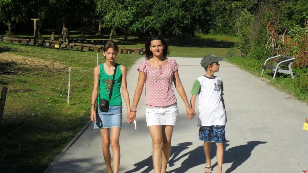 Jana Junová s rodinou Jana Junová s rodinou