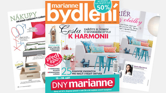 Nové Marianne bydlení se slevovými kupony a soutěží je tady! Nové Marianne bydlení se slevovými kupony a soutěží je tady!