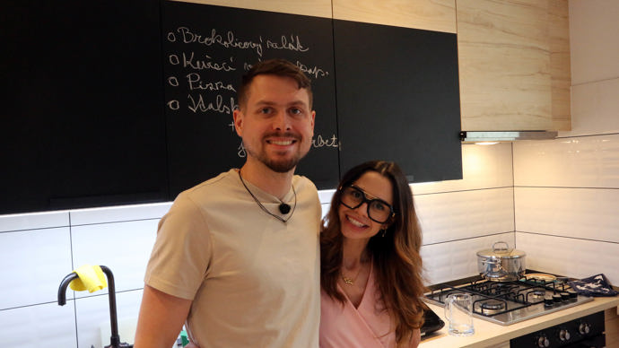 Šárka Stejskal s partnerem. 