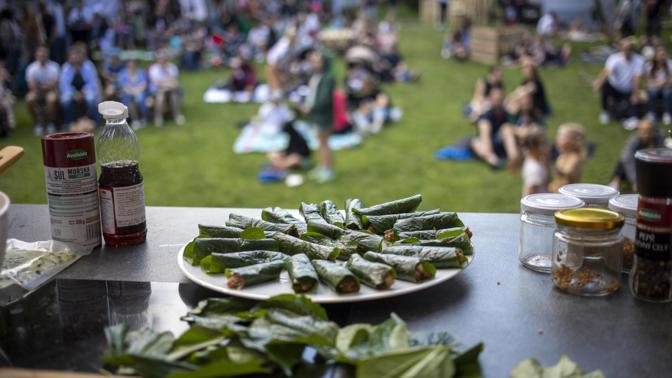 Apetit piknik je za dveřmi.
Apetit piknik je za dveřmi.
