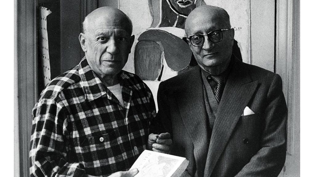 Pablo Picasso a jeho celoživotní přítel Jaume Sabartés
Pablo Picasso a jeho celoživotní přítel Jaume Sabartés