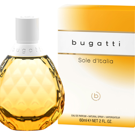 Vůně bugatti Sole d’Italia ztělesňuje esenci slunečného letního dne v Itálii. V živém úvodu vůně se spojují šťavnaté citrusové tóny pomeranče a mandarinky, které vytvářejí osvěžující směs. V srdci vůně se rozvíjí zářivá kytice: svůdně krémová tahitská gardénie přináší tropický akcent a sluneční akordy ji ovíjejí hřejivou aurou. Harmonická kombinace bílých květů a smyslného ylang-ylang představuje nezapomenutelný květinový vrchol kompozice. EdP 60 ml za 660 Kč, k dostání v síti drogerií dm.