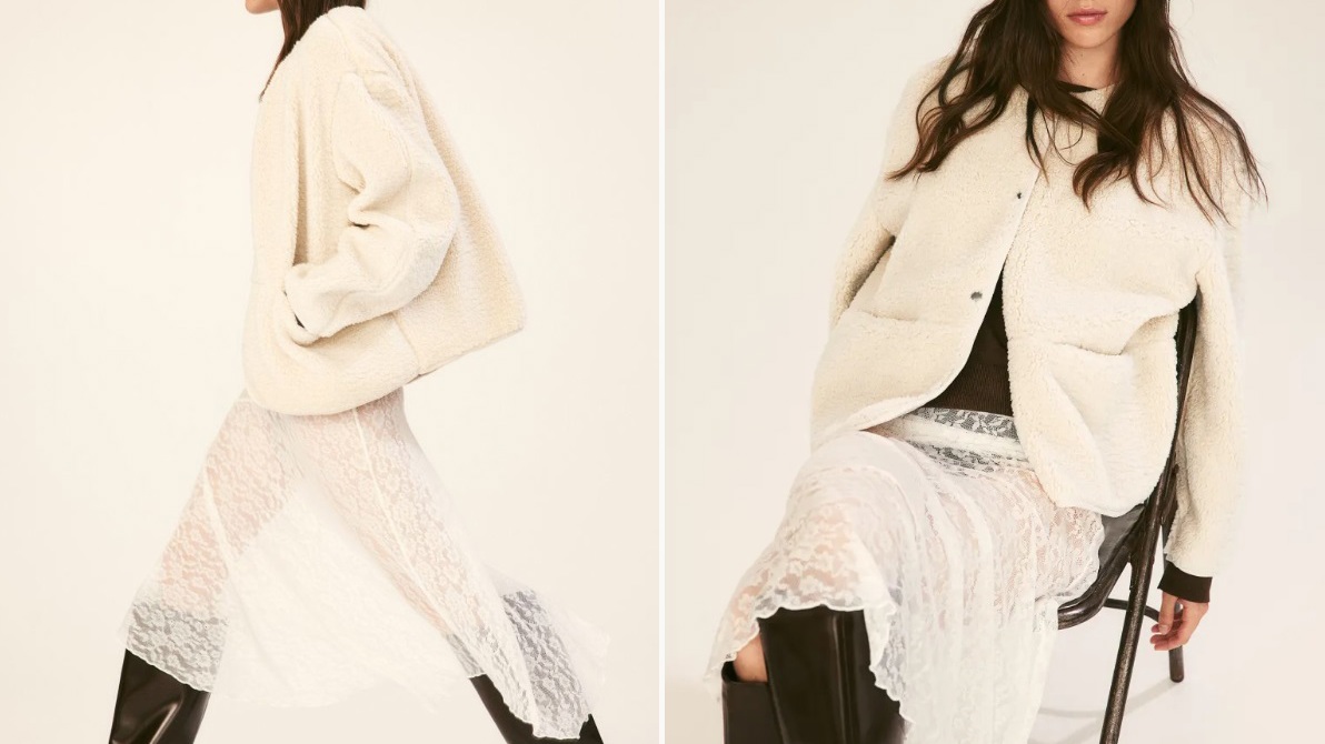 Plyšová bunda, H&M, 839 Kč
