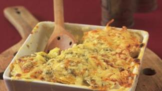 Celerovobramborový gratin