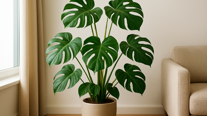 Monstera v interiéru
