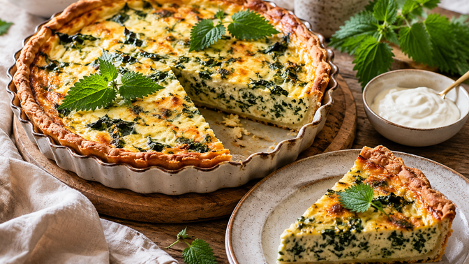 Slaný koláč quiche