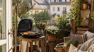 Balkon jako malá venkovní kuchyně: Grilování ve městě se nevzdávejte, ale má svá pravidla