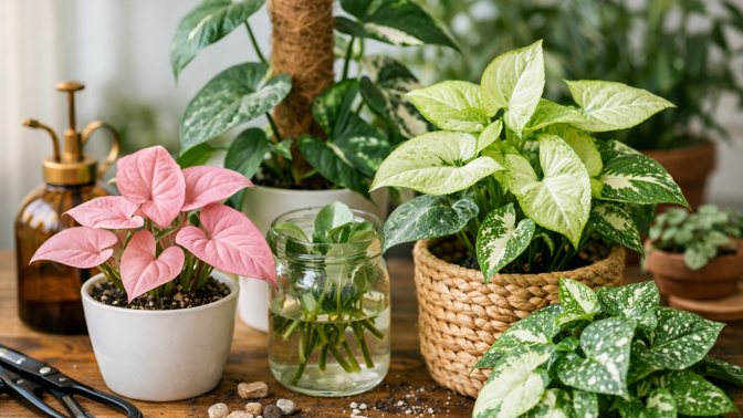Syngonium vás překvapí barvami i nenáročností. Pěstování zvládne i začátečník Syngonium vás překvapí barvami i nenáročností. Pěstování zvládne i začátečník