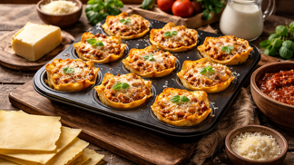 Netradiční podoba italské klasiky: Mini lasagne jako rychlá večeře i originální pohoštění Netradiční podoba italské klasiky: Mini lasagne jako rychlá večeře i originální pohoštění