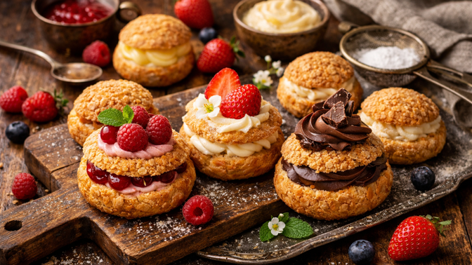 Chcete se blýsknout luxusním dezertem? Vsaďte na choux au craquelin i vlastní fantazii 