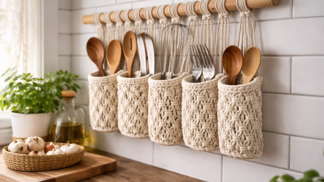 Macramé držák do kuchyně jako stylový DIY projekt, který zvládnete za víkend Macramé držák do kuchyně jako stylový DIY projekt, který zvládnete za víkend