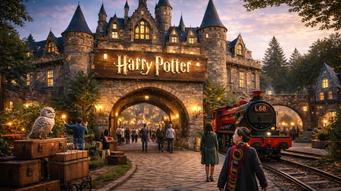 Harry Potter hotel - ilustrační obrázek
