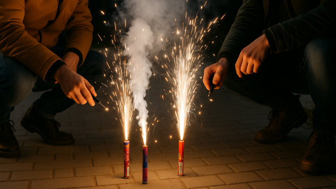 Zákaz pyrotechniky
