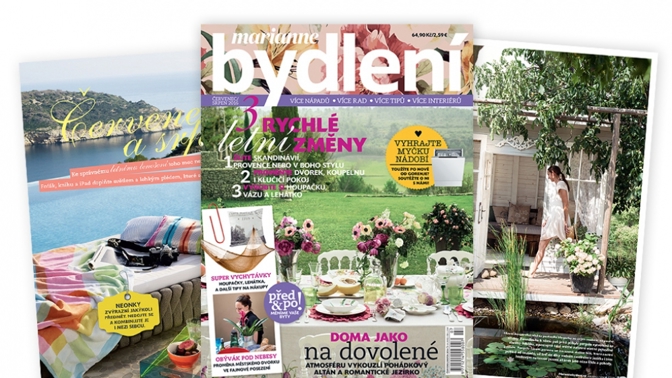 Letní dvojčíslo Marianne Bydlení je právě na stáncích!
