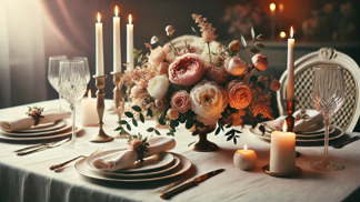 Romanticky prostřený stůl
