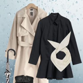 První outfit kombinuje jarní klasiku a nadčasovou eleganci s aktuálními trendy.