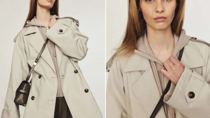 Krátký trenčkot, H&M, 1 199 Kč

