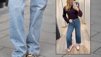 Módní redaktorka Marianne.cz zkouší v kabinkách: 6 trendy džínů, které seženete ve slevách. Od zvonáčů po skinny