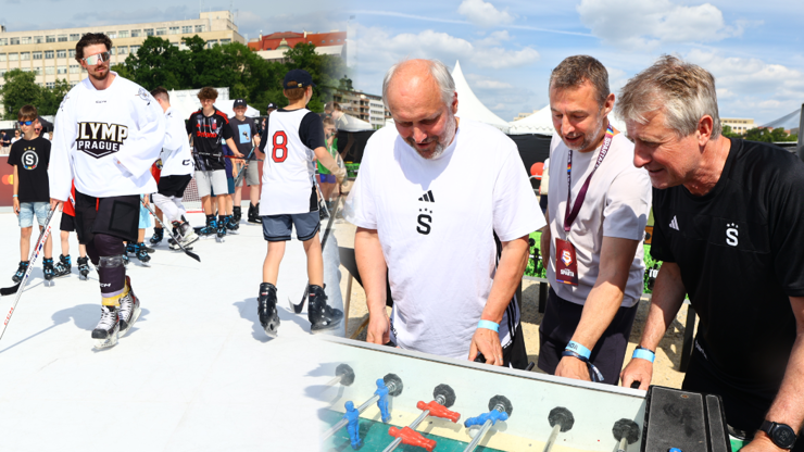 Sportovci i známé tváře showbyznysu. Na Spartafestu se blýsknul Hložek, Tuna nebo Berger