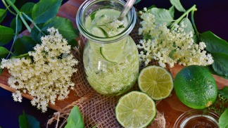 Bezový sirup.
